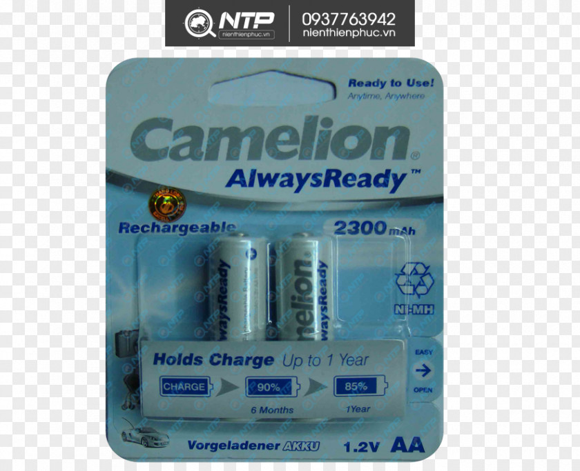Camelion Rechargeable Battery AAA Nickel–metal Hydride Charger PNG