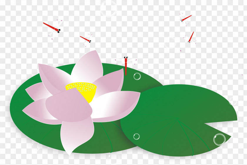 Chinese Wind, Lotus And Dragonflies Nelumbo Nucifera Chinoiserie Clip Art PNG