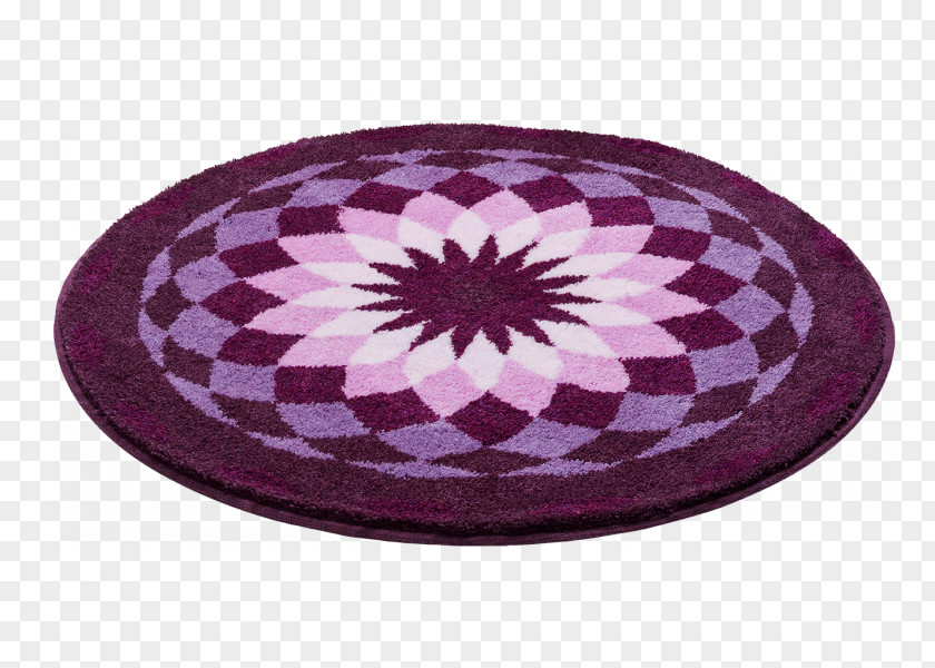 Purple Garden Turquoise Mandala Pattern PNG