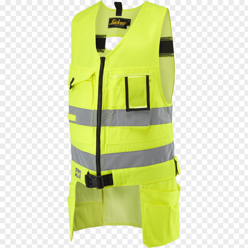 Snickers Gilets High-visibility Clothing Workwear PNG