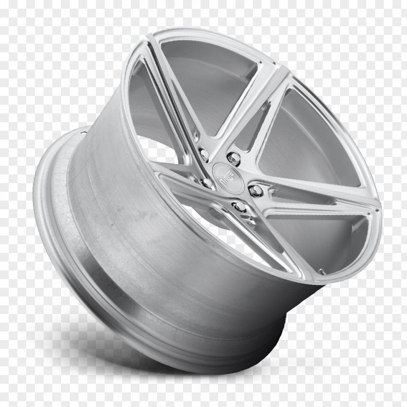 Brushed Alloy Wheel Tire Rim PNG