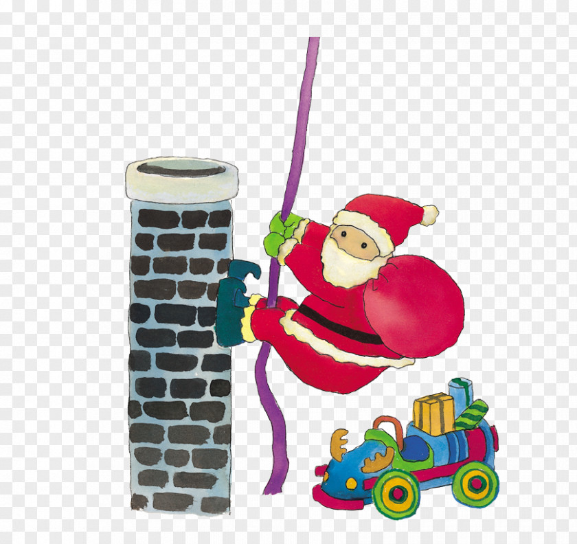 Climbing Gifts Santa Claus Christmas Clip Art PNG