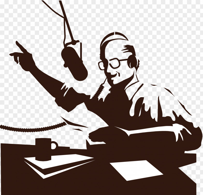 Radio Golden Age Of Broadcasting Personality Clip Art PNG