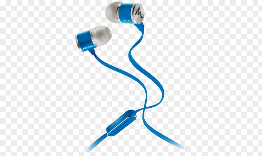 Shure Headset Microphone Parts Focal Spark In Ear Headphones FOCAL SPARK WIRELESS Bevielės į Ausis įstatomos Ausinės Focal-JMLab Blue PNG