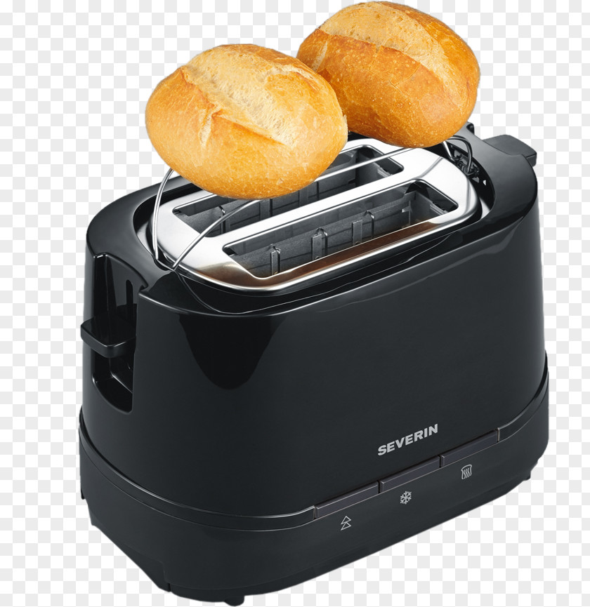 Toast Severin 2slice Black Toaster Bread Bun PNG