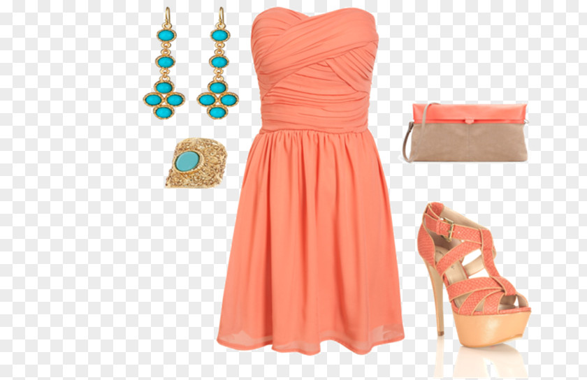 Beige Color Cocktail Dress Clothing Fashion Coral PNG