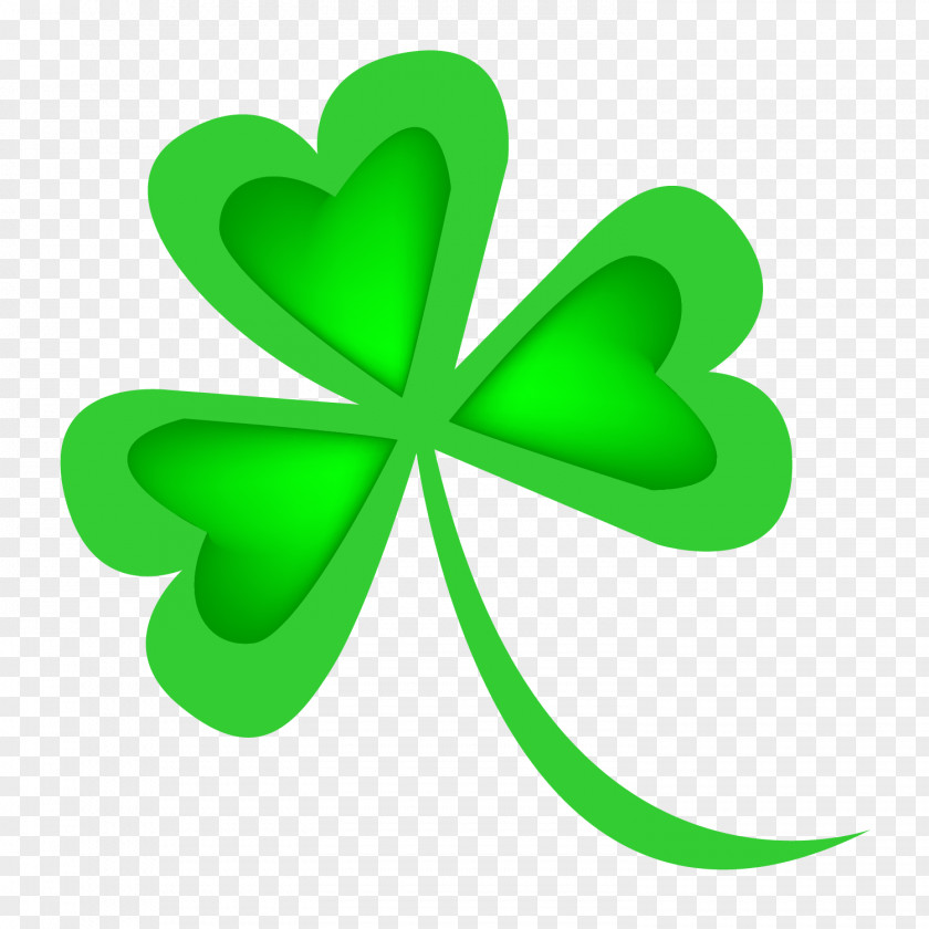 Green Clover Four-leaf PNG