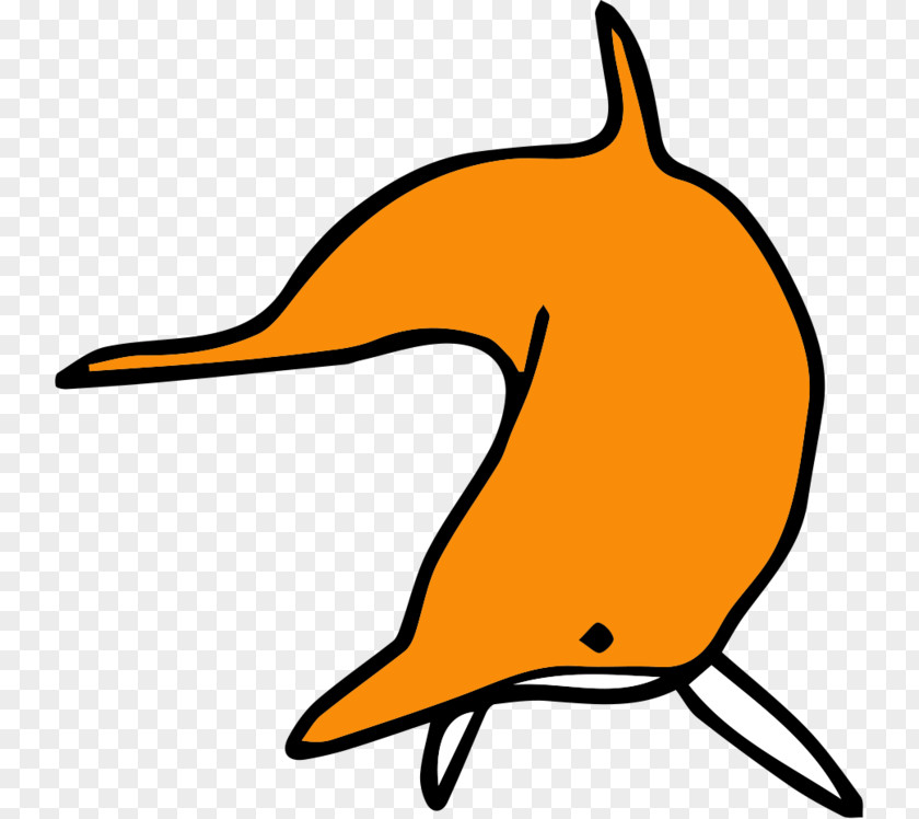 Les Dauphins Clip Art Beak Fauna Line Orange S.A. PNG