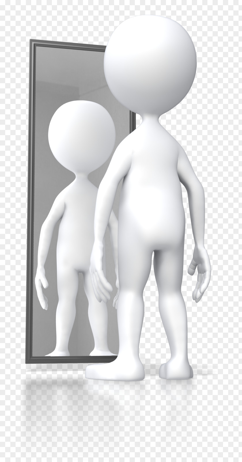 Mirror Stick Figure Animation Reflection PNG