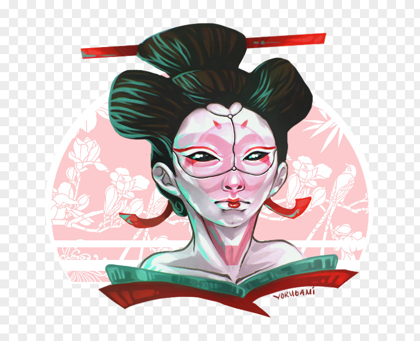 Painting Fan Art Geisha PNG