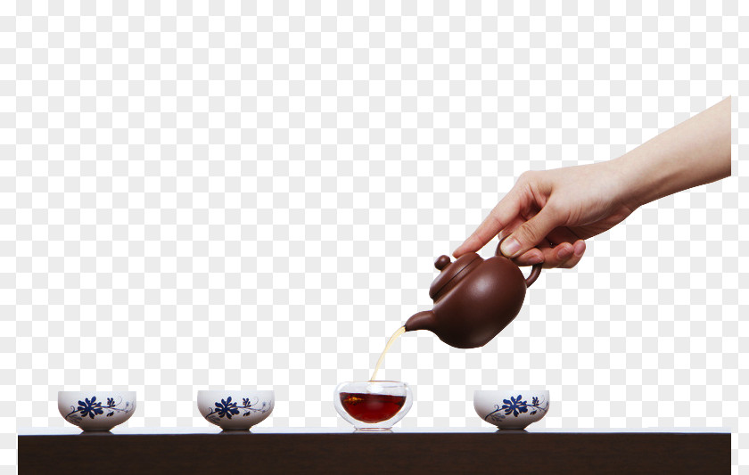 Tea Hand Flowering Teapot Chinese Ceremony PNG
