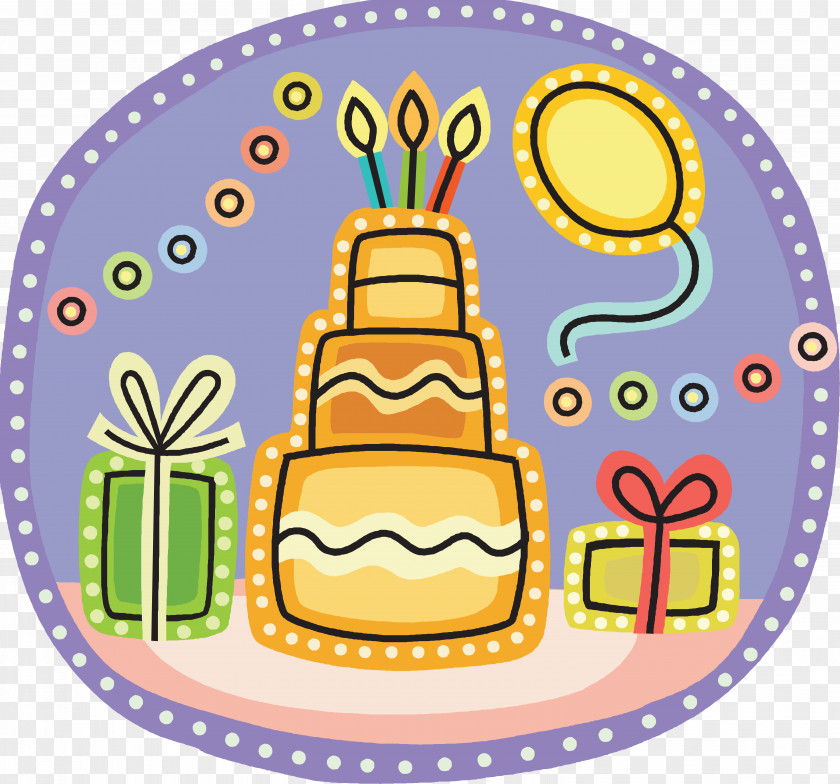 Birthday Decoration Cake Gift Party Clip Art PNG