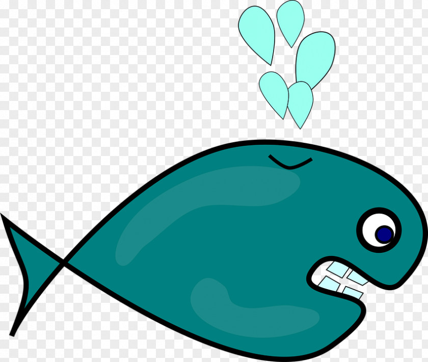 Blue Fish Whale Clip Art PNG