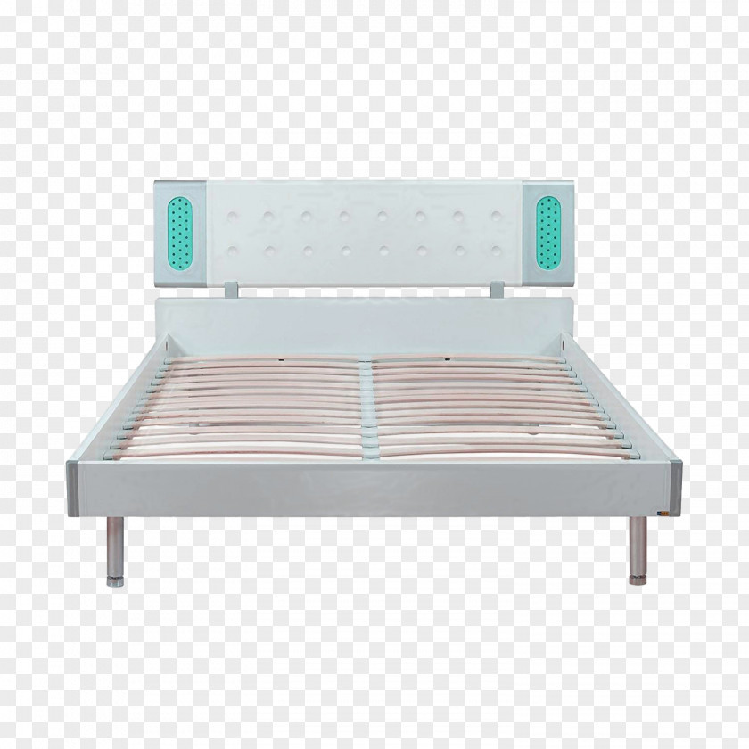 Blue Row Skeleton Bed Frame PNG