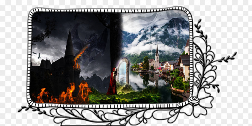 Fairy Tale World Paint By Number Picture Frames Canvas Painting PNG