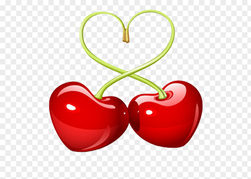 Creative Valentine's Day Cherry Pie Love Heart PNG