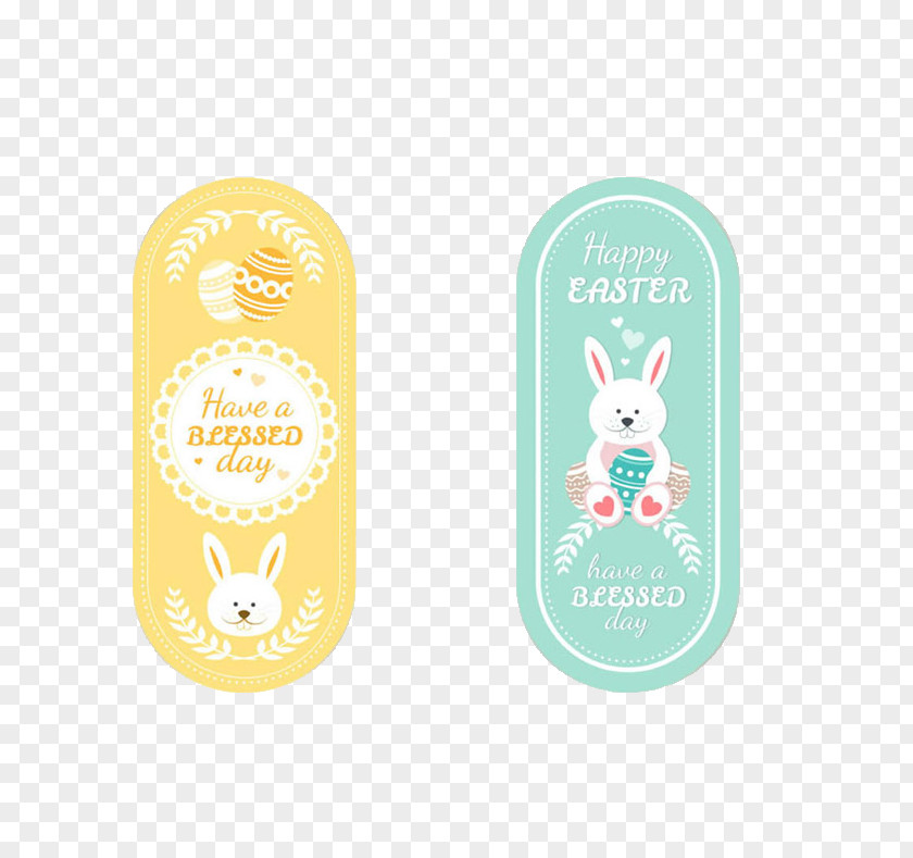 Happy Easter Card Bunny Egg PNG