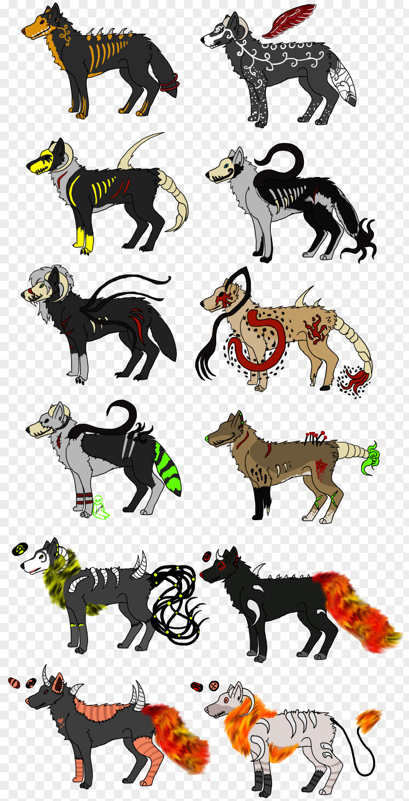 Offspring Carnivora Horse Character Clip Art PNG