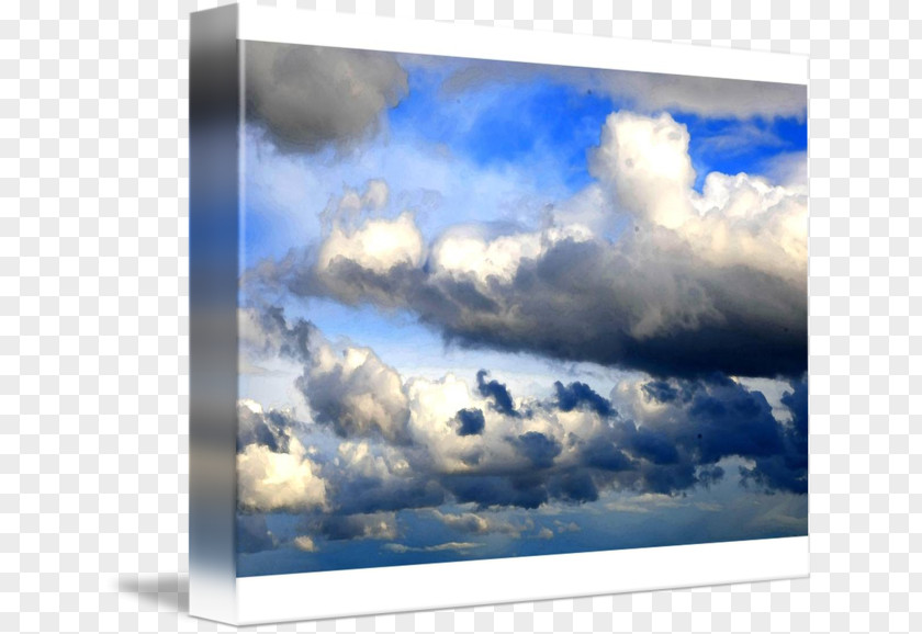 Watercolor Cloud Painting Cumulus Sky PNG