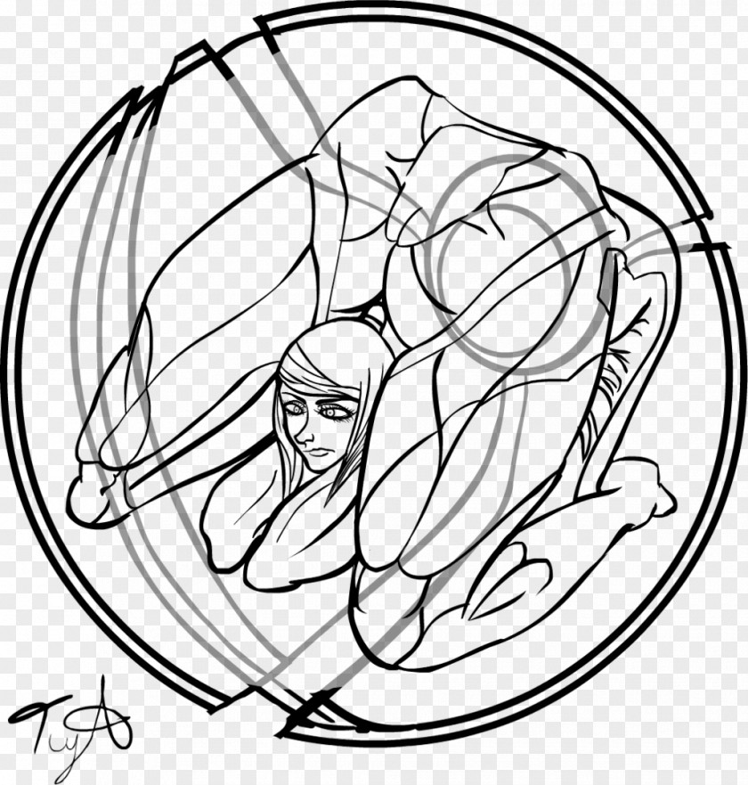 Contortionist Line Art Drawing /m/02csf PNG