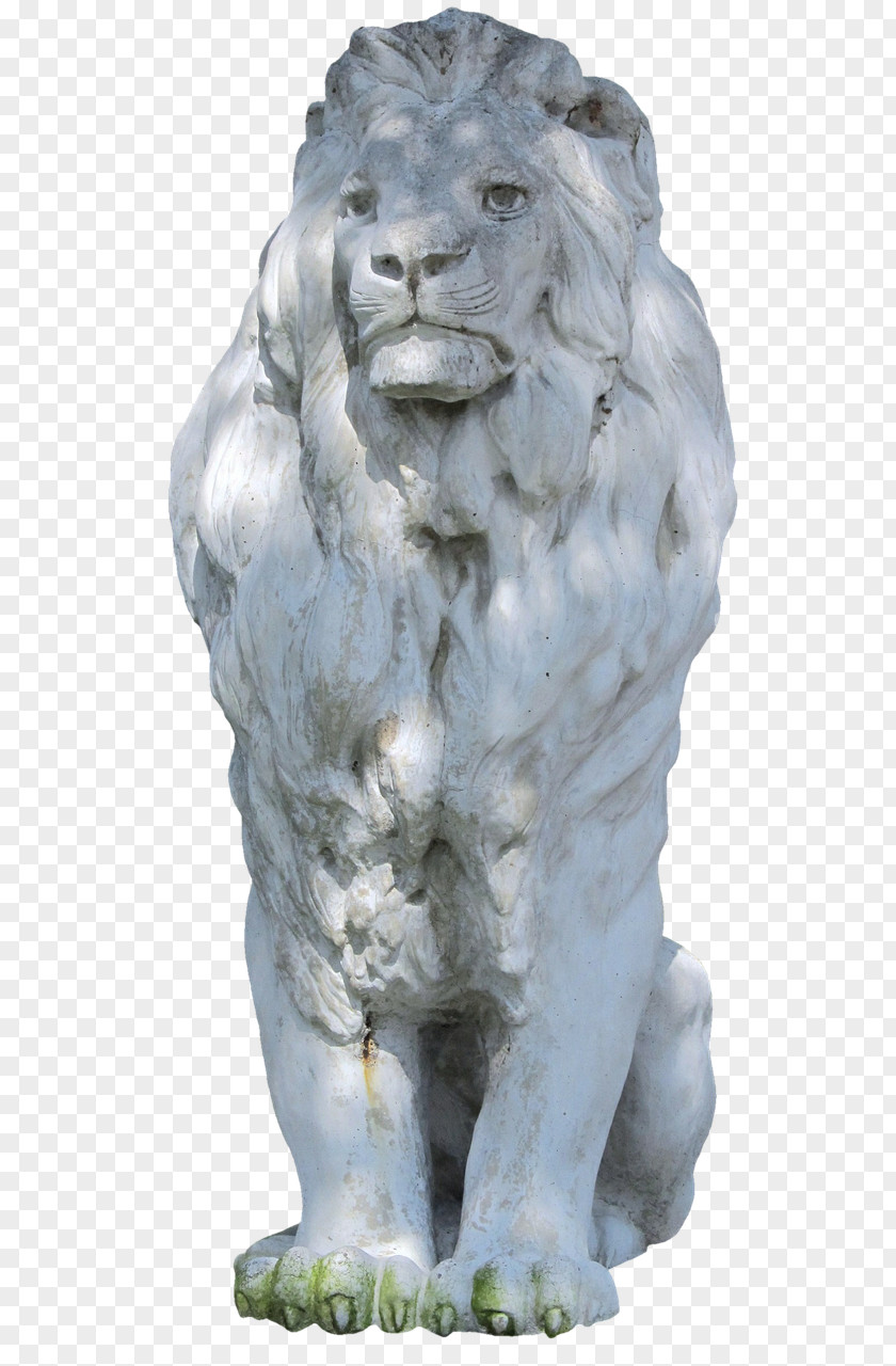 Lion Stone Sculpture Statue Carving PNG