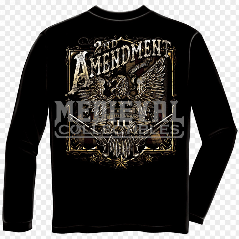 T-shirt Long-sleeved Hoodie Second Amendment To The United States Constitution PNG