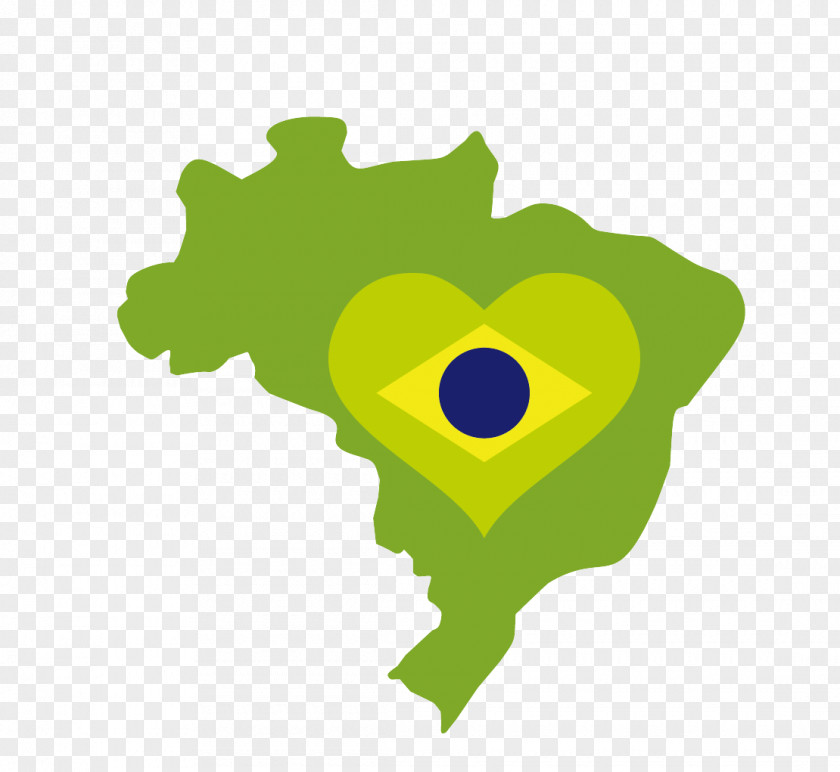 Brazil Outline Map Flag Of World PNG