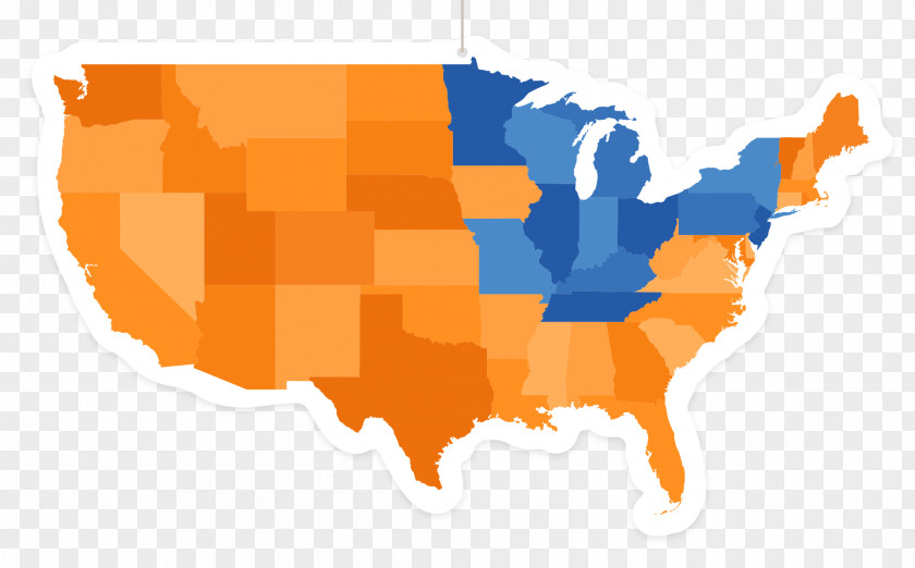 Castle United States Local Option Sales Tax Map PNG