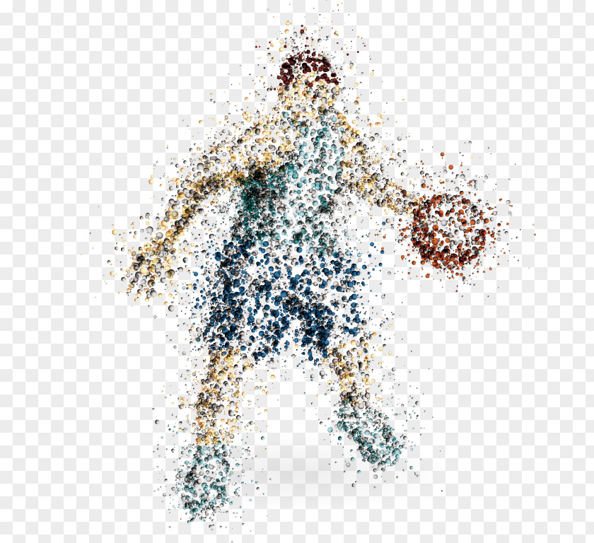 Creative Basketball Players Player Abstract Art Illustration PNG