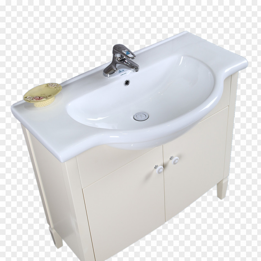 Simple White Sink Tap Hand Washing Bidet PNG