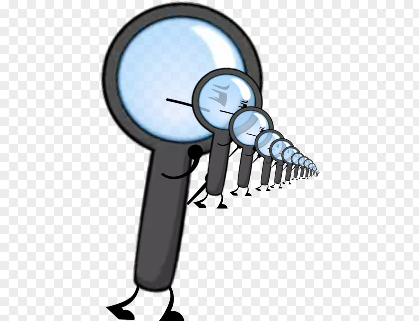 Cartoon Magnifier Magnifying Glass PNG