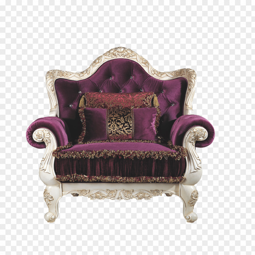 Continental Armchair Table Chair Couch Furniture Throne PNG