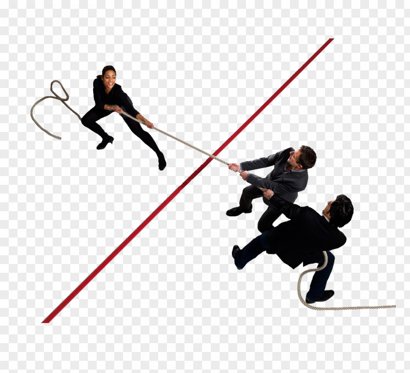 Creative Business People Tug Of War Stock Photography Salary Negotiation Illustration PNG