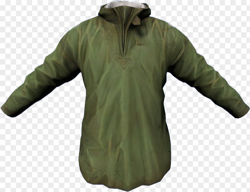 Green Jacket With Hood Black DayZ Raincoat Robe Steam Community Survival Skills PNG