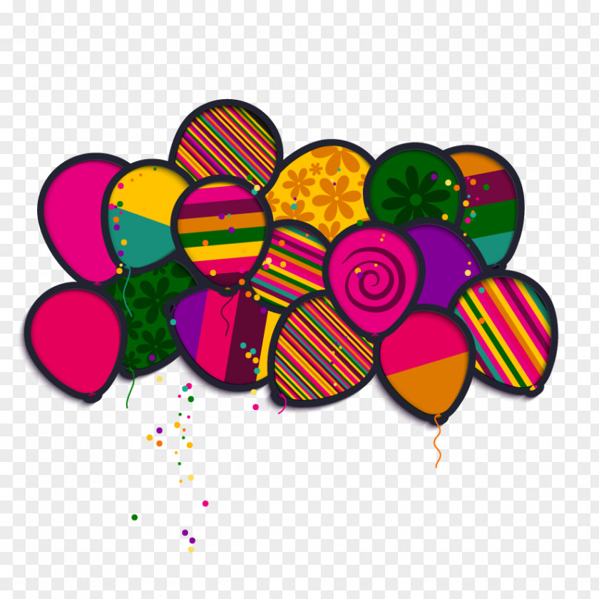 Vector Beautiful Balloon Euclidean Party Royalty-free Illustration PNG
