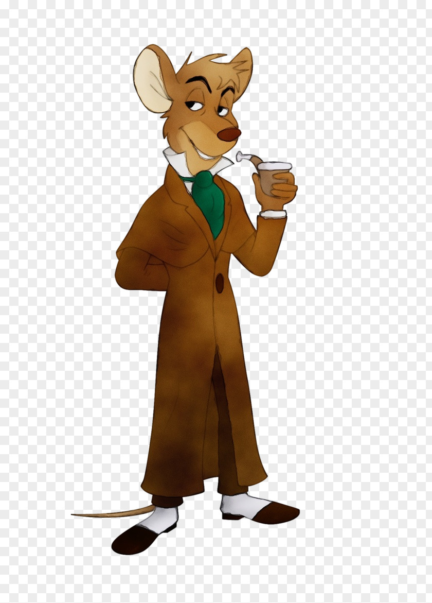 Basil Of Baker Street Sherlock Holmes Character Cartoon PNG