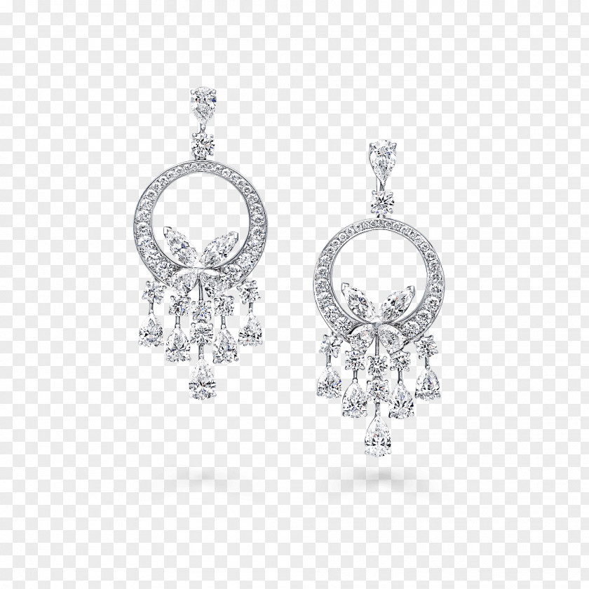 Diamond Earring Graff Diamonds Sapphire Necklace PNG