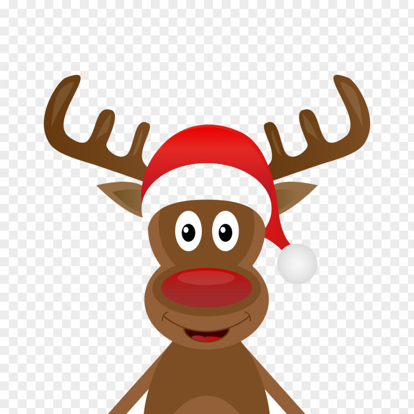 Raindeer Flag Santa Claus Reindeer Sticker Christmas Day Label PNG