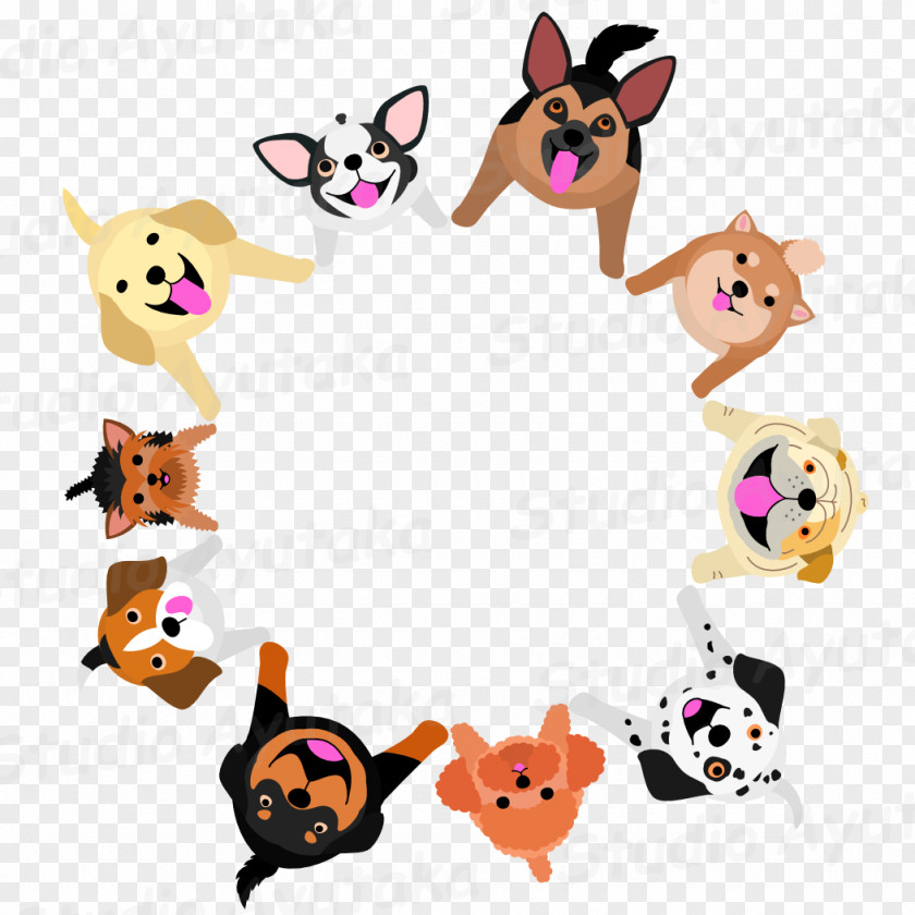 Sticker Fawn Cat And Dog Cartoon PNG