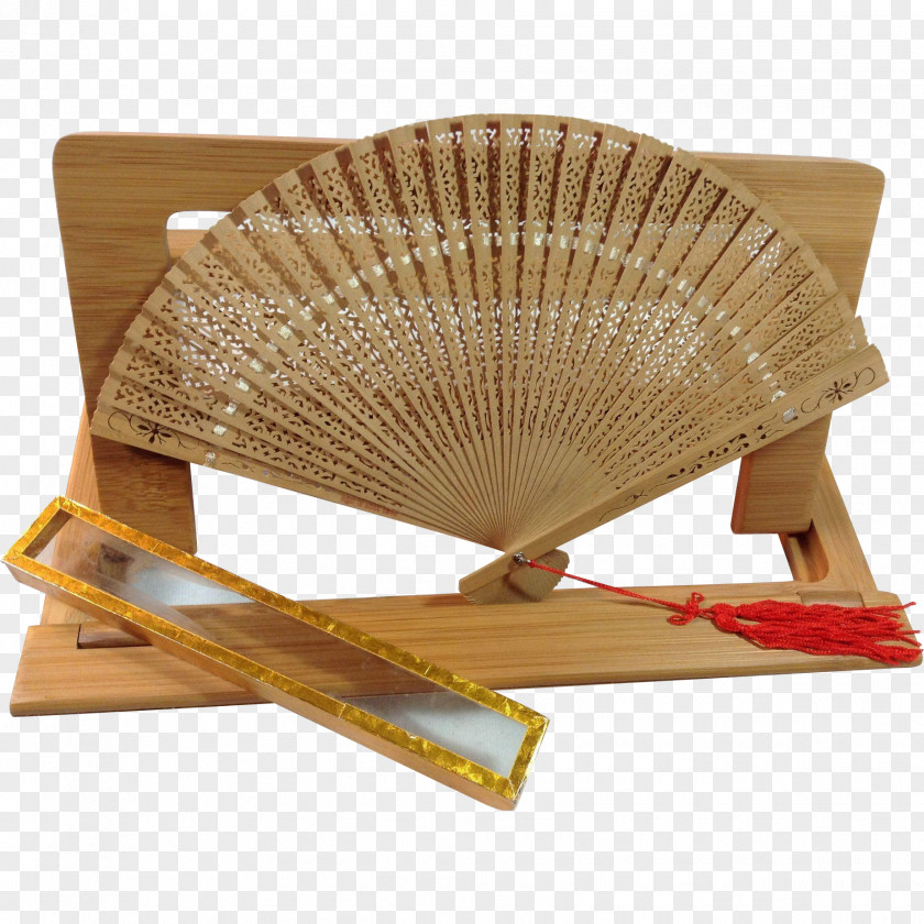 Wood Hand Fan PNG