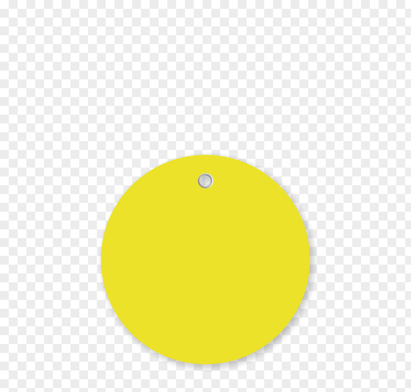 Yellow Tag Circle Oval Material PNG