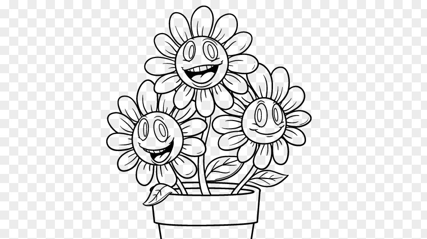 Maceta Flores Flowerpot Drawing Coloring Book PNG