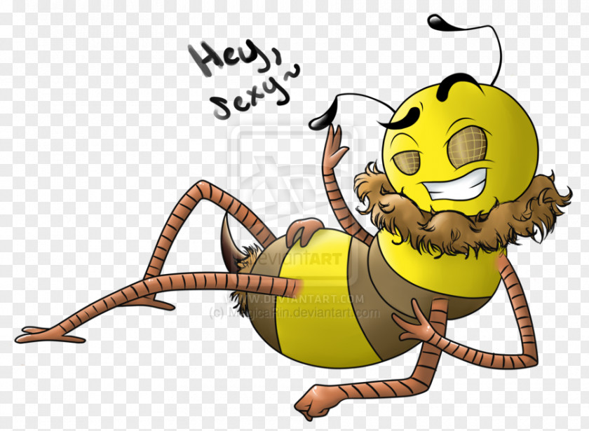 Bee Cartoon Honey Insect Pollinator PNG