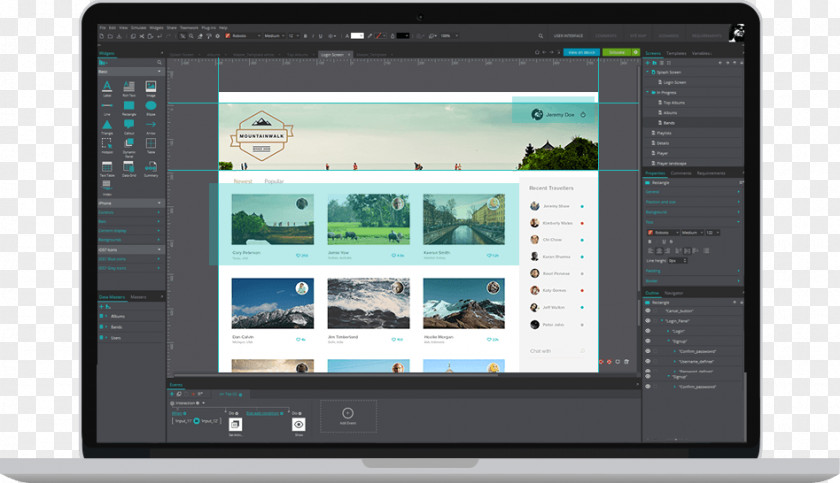 Design Computer Program Justinmind Web Development Prototype PNG
