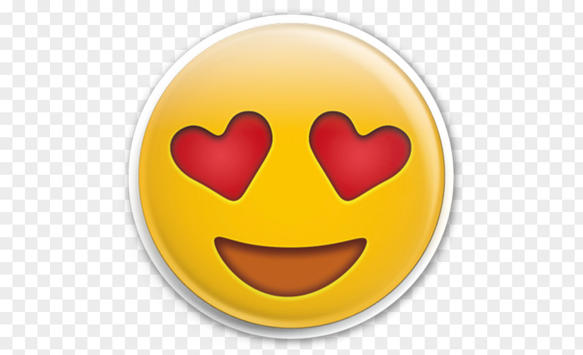 Emoji Heart Eye Sticker Smile PNG