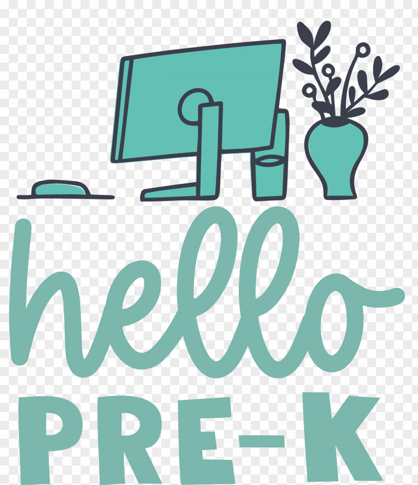 HELLO PRE K Back To School Education PNG