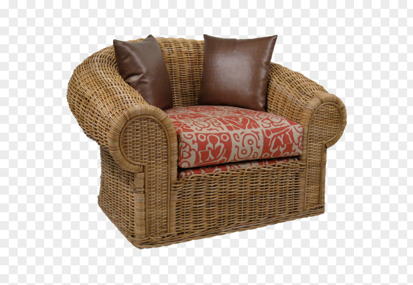 Noble Wicker Chair Furniture Couch Cushion Foot Rests PNG