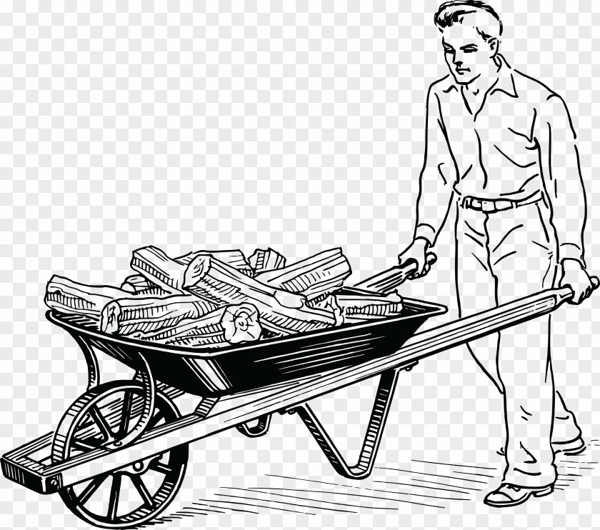 Push And Pull Wheelbarrow Tool Simple Machine Clip Art PNG