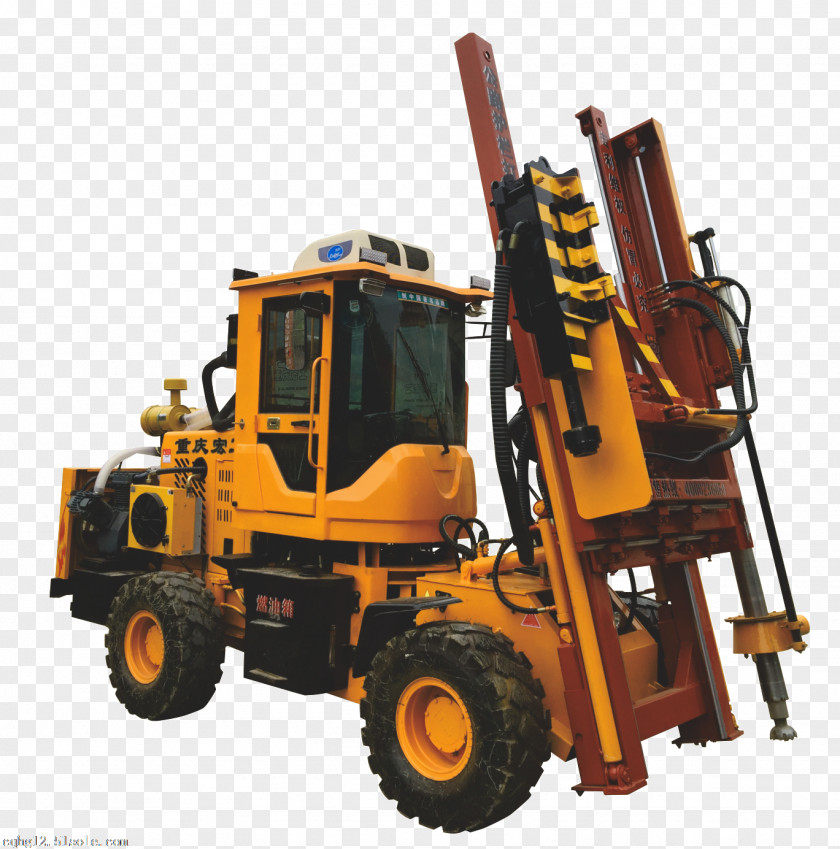 Bore Graphic Bulldozer Machine Down-the-hole Drill Forklift Motor Vehicle PNG