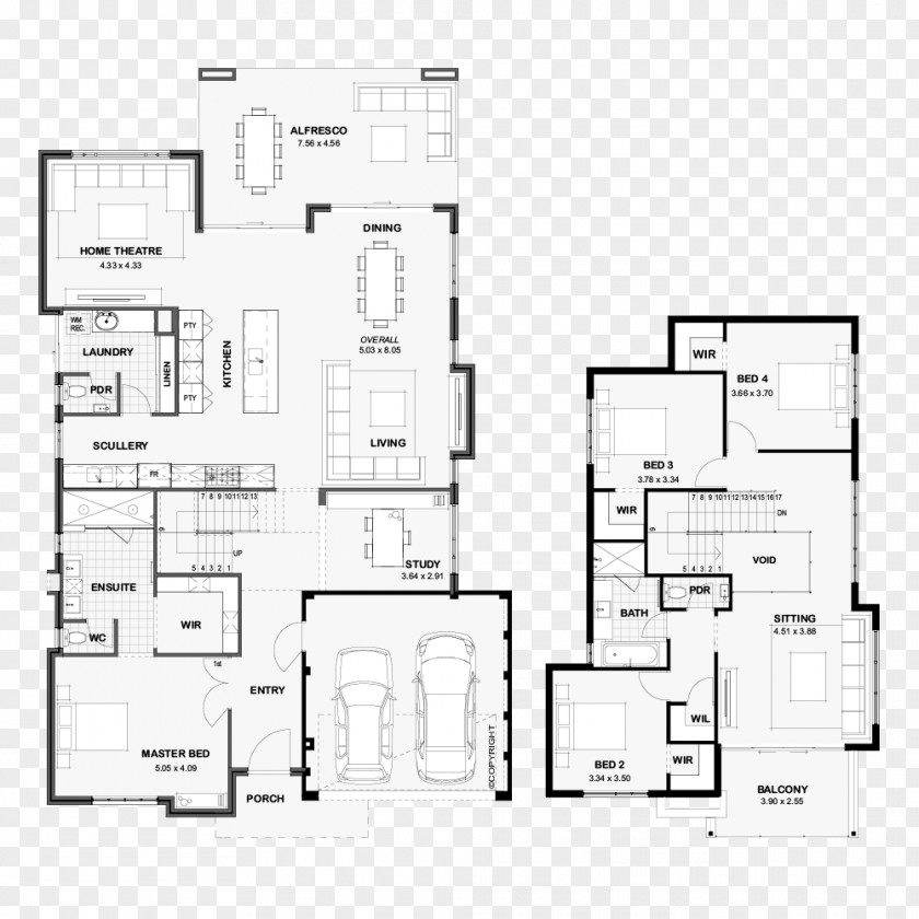 House Floor Plan Woodside PNG